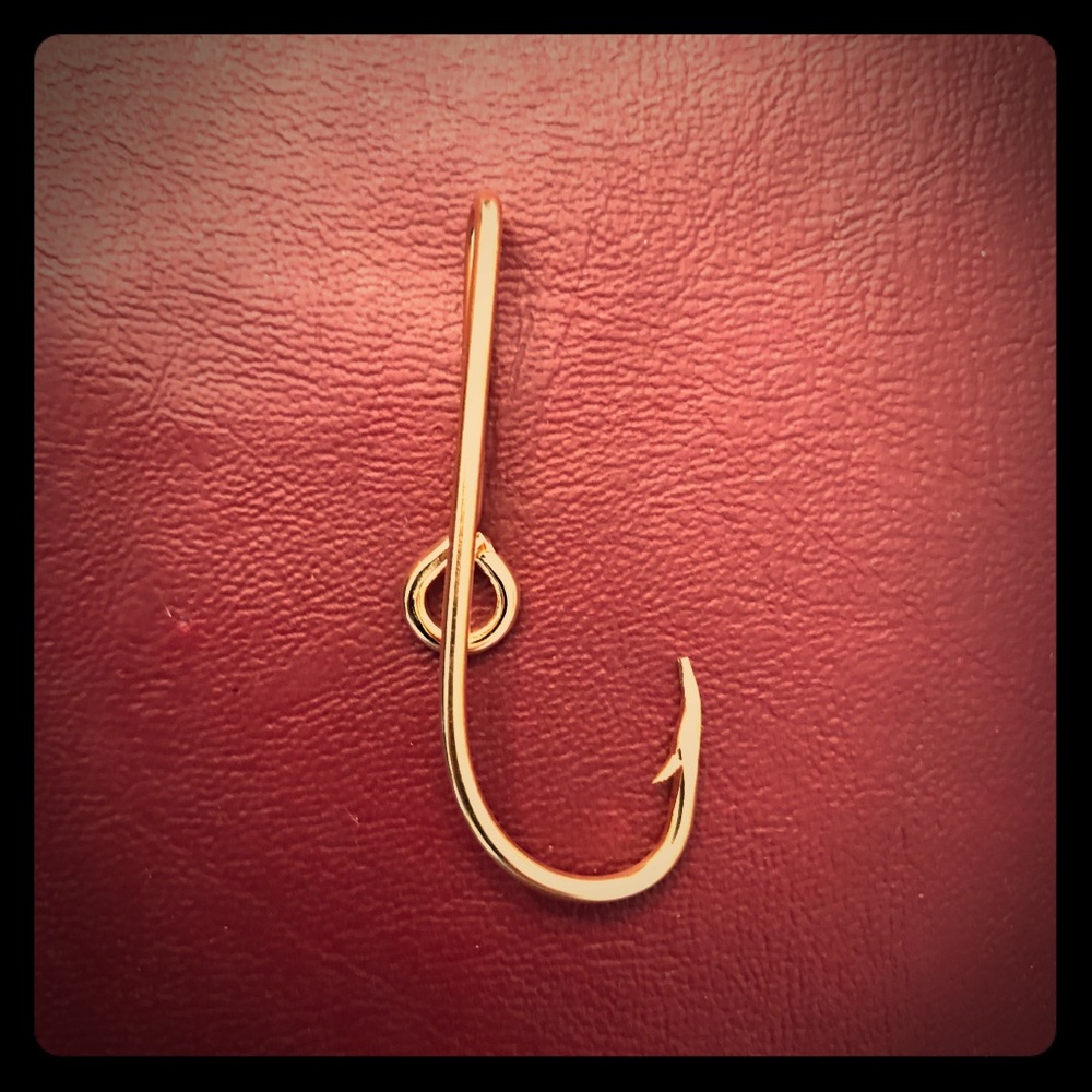 Fish Hook ( Hat pin, Tie pin, Lapel pin )